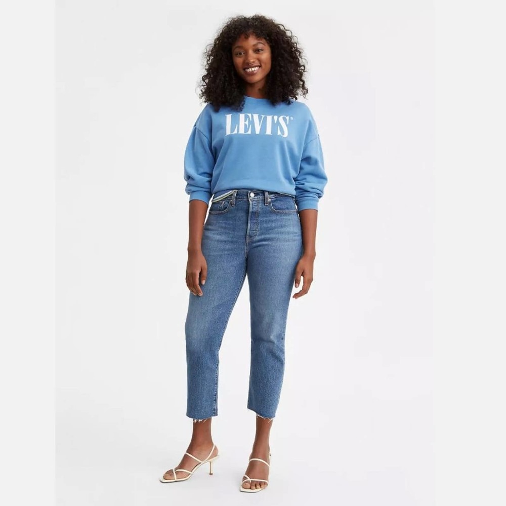 Levi's - Wedgie Straight Fit Leg Womens Jeans in Love Triangle (Size 30)